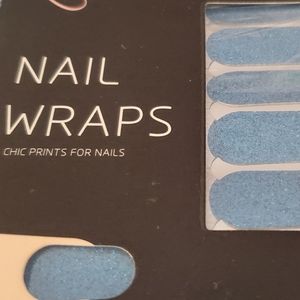 Nail Wraps W/ Mermaid Glitter (Dark Blue) 3/$15